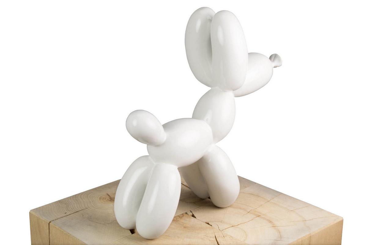 SKULPTUR Weiß 28/26 cm - Weiß, Stein (0.95/26/10cm) - KUNSTLOFT