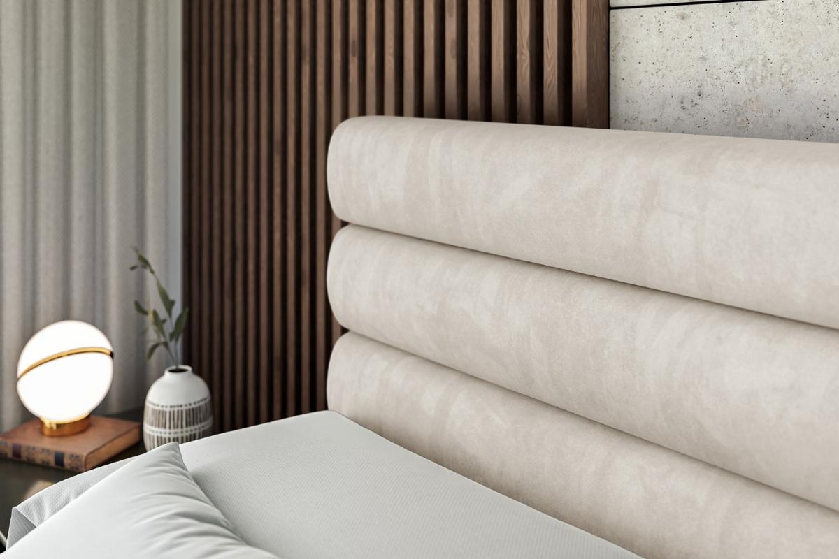 BOXSPRINGBETT CELESTIA KING - 140x200 - H3/H4 - Creme - Creme, Holzwerkstoff (140/200cm) - ALTDECOR