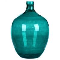 DEKOVASE Glas blau Roti - Türkis, Glas (39cm) - Beliani