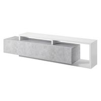 LOWBOARD BOTTEGA 219x45x52 cm mit 2 Schubladen Weiß - Hellgrau/Weiß, Holzwerkstoff (219/52/45cm) - MASSENO