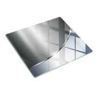 GLASPLATTE 60x52 cm Textur - Silberfarben, Glas (60/0.4/52cm) - TULUP