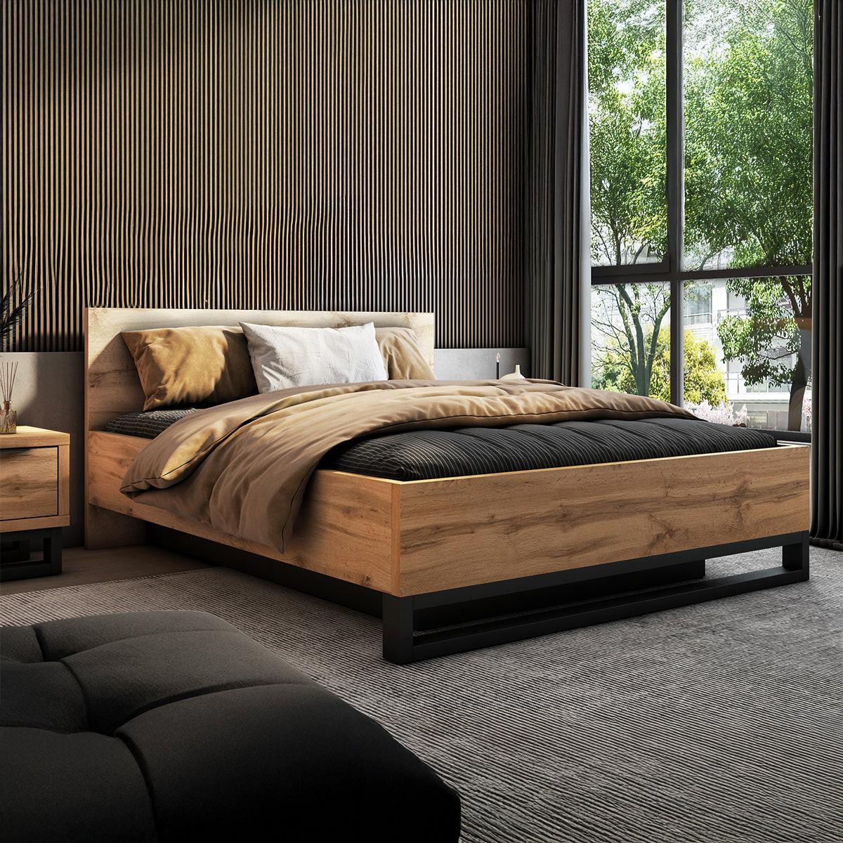 BOXBETT 160/200 Eden Holz - Braun, Holzwerkstoff (160/200cm) - Petits-meubles