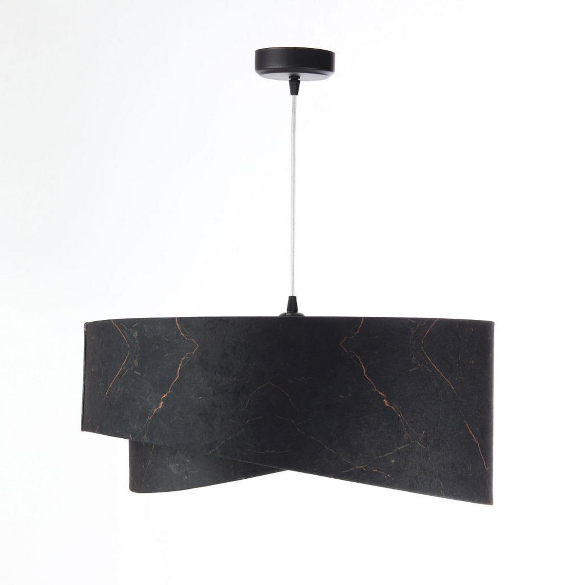 HÄNGELEUCHTE Schwarz 50/23 cm - Schwarz, Kunststoff (50/1/23cm) - ONZENO