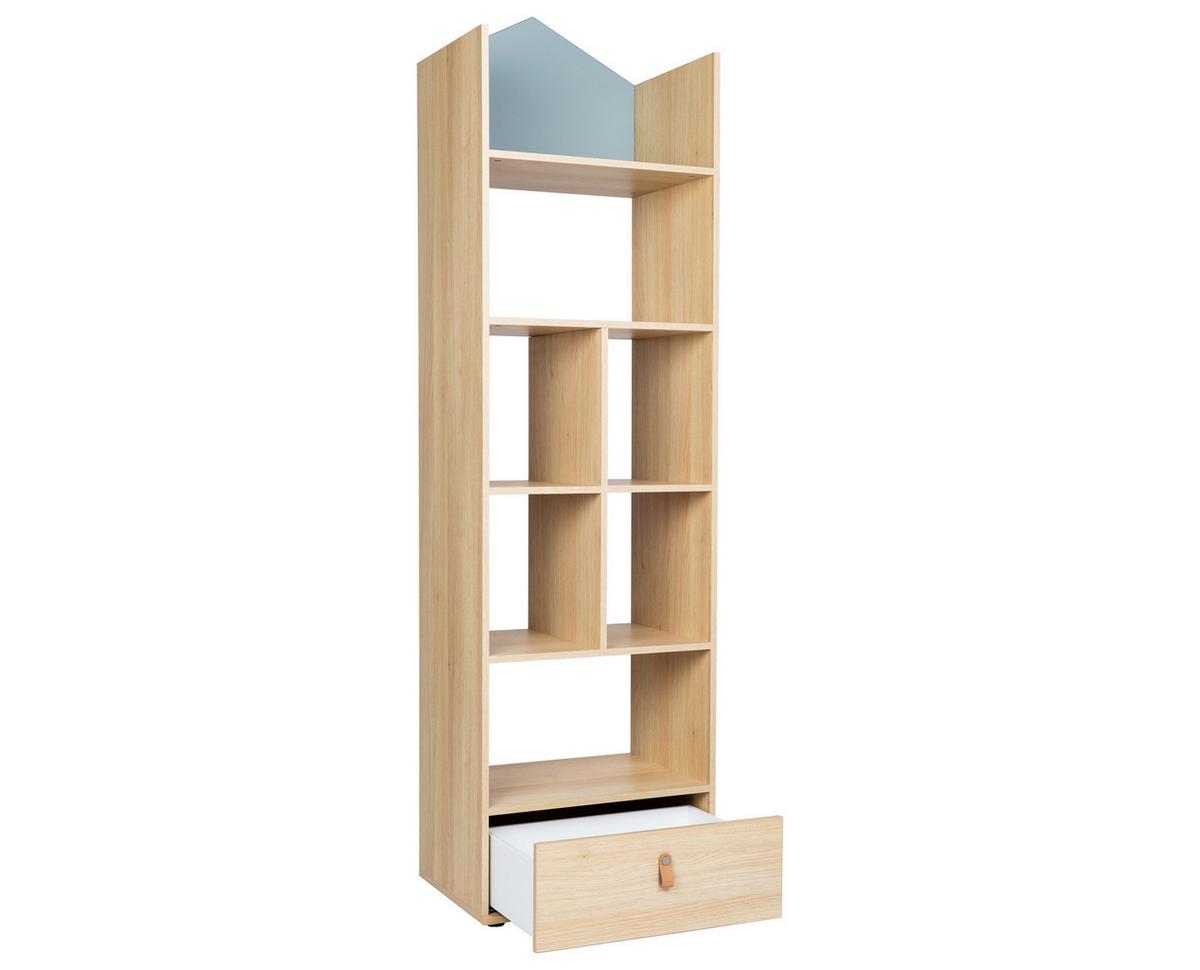 STANDREGAL Roofy Soft-Close 7 Fächer Salbei Nagano Oak - Salbeigrün/Eichefarben, Holzwerkstoff/Kunststoff (56/200/42cm) - arthur berndt