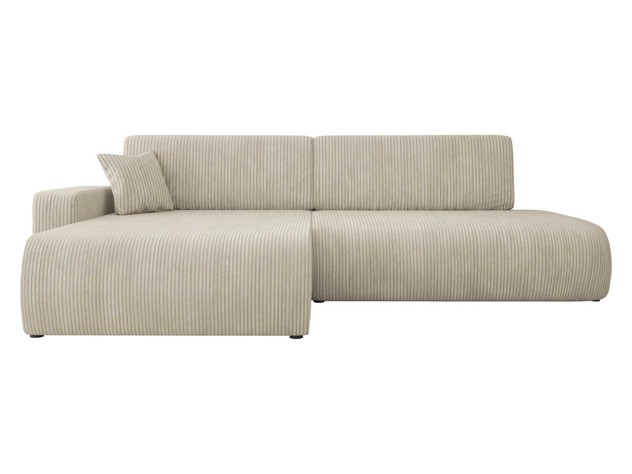 ECKSOFA Piano O Cord - Beige/Schwarz, Holz/Kunststoff (262/145cm) - MIRJAN24