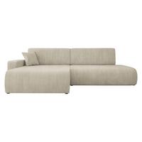 ECKSOFA Piano O Cord - Beige/Schwarz, Holz/Kunststoff (262/145cm) - MIRJAN24