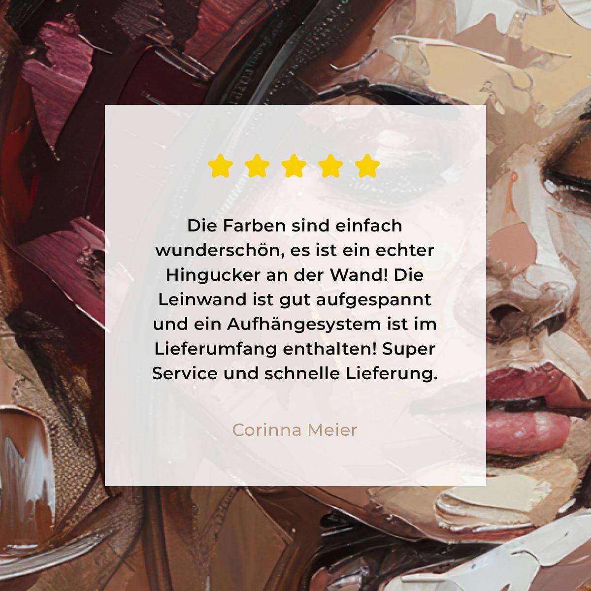 LEINWANDBILD Frau - Lackierung - Porträt - Modern Deko Schlafzimmer 30x20 cm - Altrosa, Textil (30/20cm) - MuchoWow