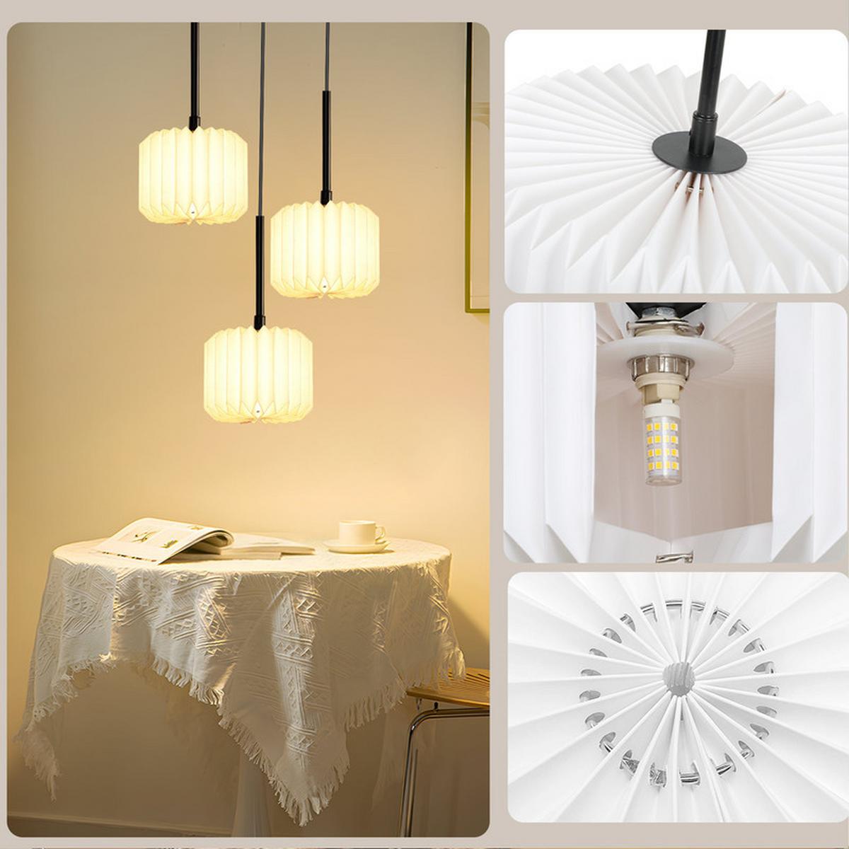 PENDELLEUCHTE Federn II 23/23/153cm - Weiß, Metall (23/23/153cm) - Nettlife