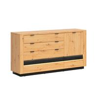 SIDEBOARD Glenn Holz und Schwarz - Braun, Holzwerkstoff (161/85/42cm) - Petits-meubles