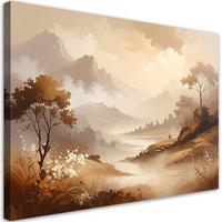 LEINWANDBILD Landschaften 45x30cm - Beige, Textil (45/30cm) - Feeby