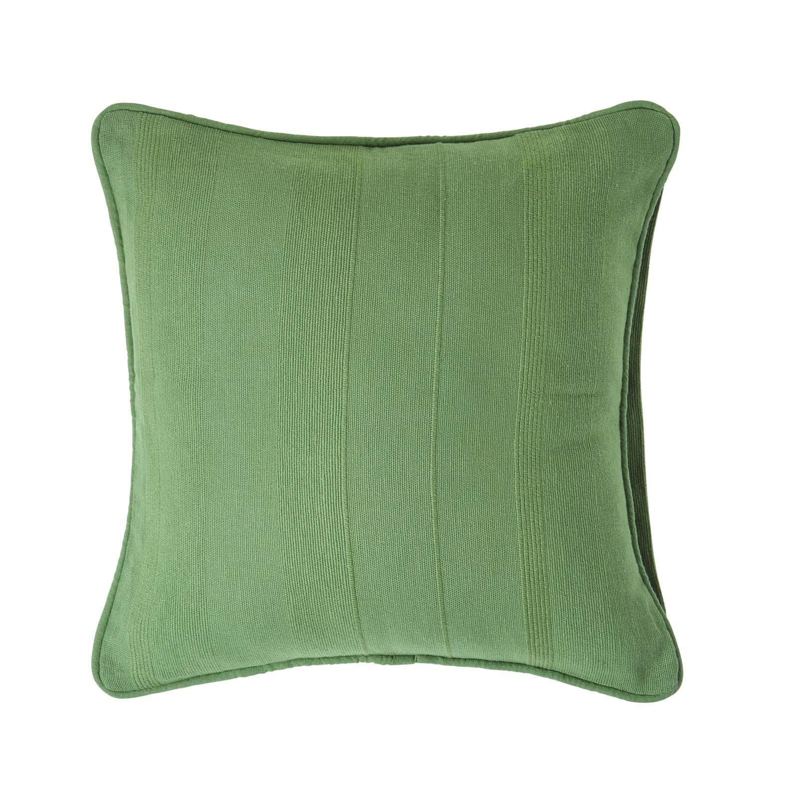 KISSENHÜLLE Rajput 45/45 cm, 100% Baumwolle - Olivgrün, Textil (45/45cm) - Homescapes