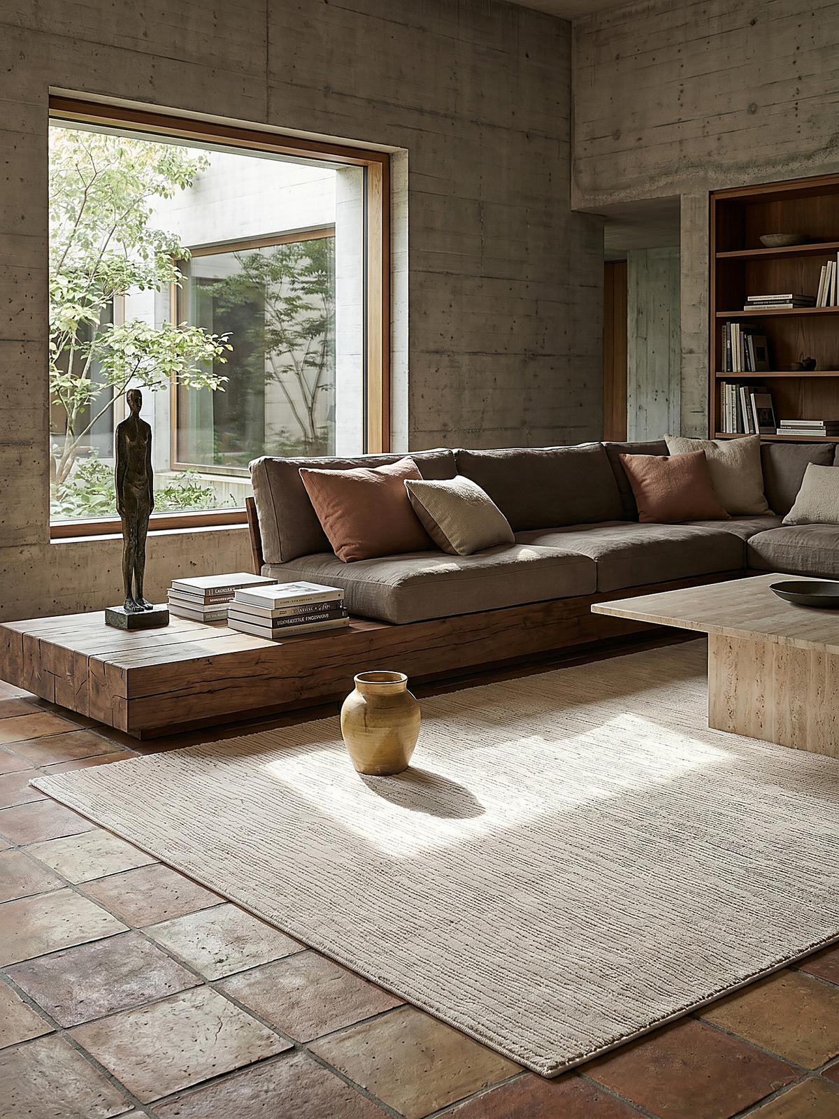 KURZFLORTEPPICH Streifen KASOS Polyester Creme 120 x 170 cm - Beige, Textil (120/170cm) - KADIMA DESIGN