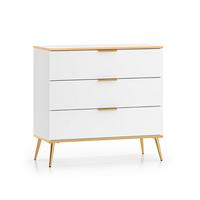 KOMMODE Zora Weiß - Weiß, Holzwerkstoff (92/88/40cm) - Petits-meubles