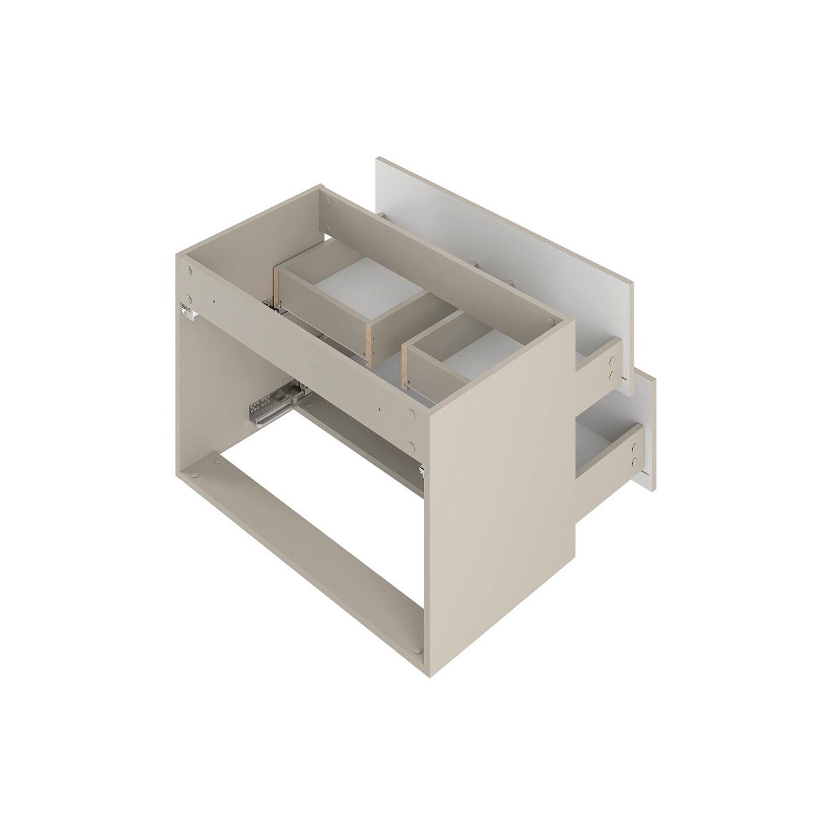 WASCHTISCHUNTERSCHRANK 80cm Izae Kaschmir - Beige, Holzwerkstoff (80/50/45.8cm) - Petits-meubles