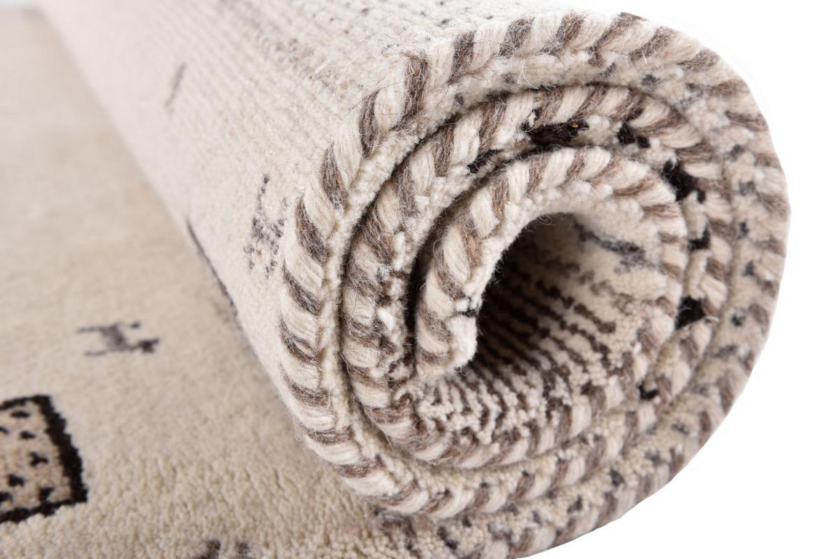 HANDKNÜPFTEPPICH Denver 250x300 cm - Beige, Textil (250/300cm) - THEKO