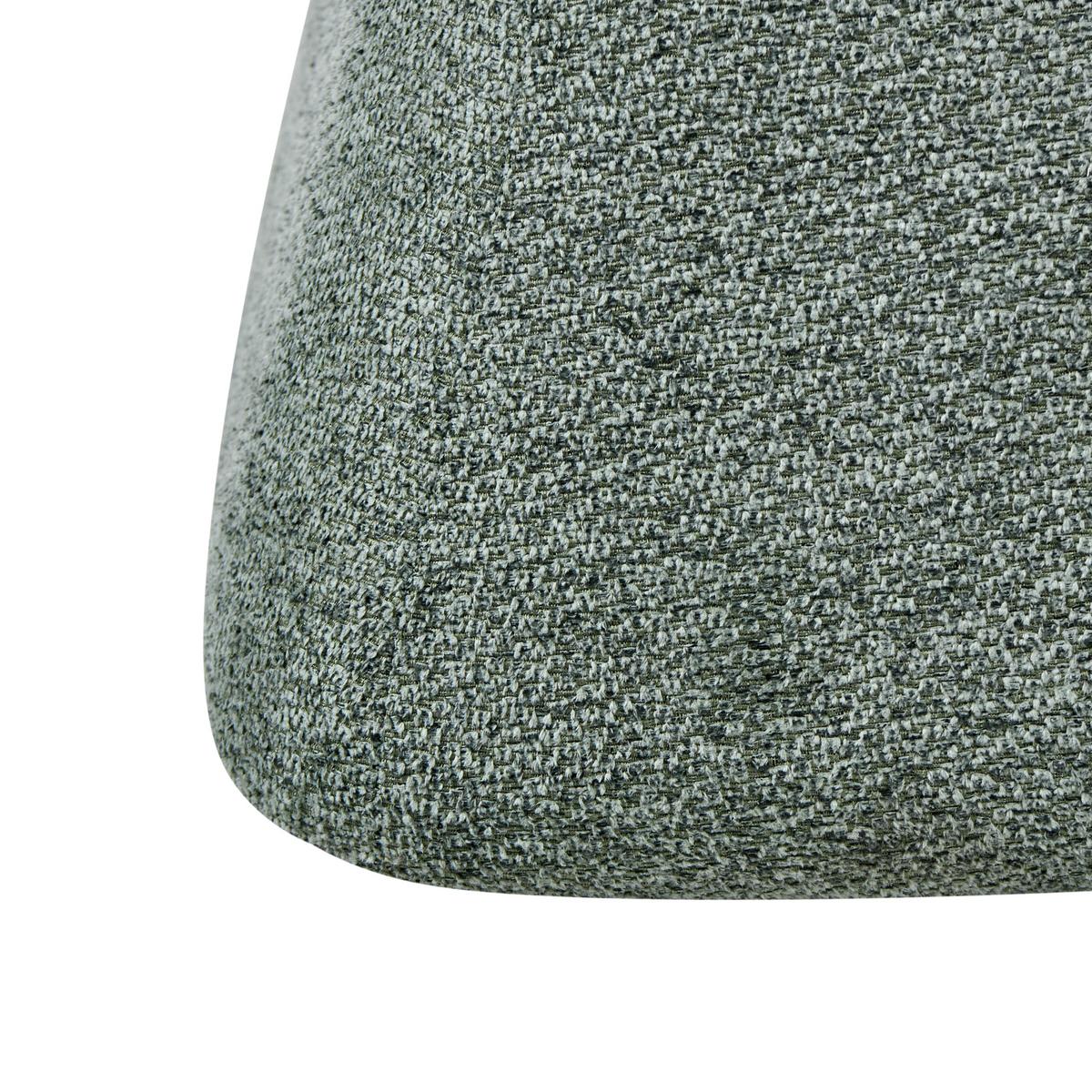 ESSZIMMERSTUHL drehbar Stoff Dunkelgrün Vallby - Grün, Textil (64/87/64cm) - Beliani