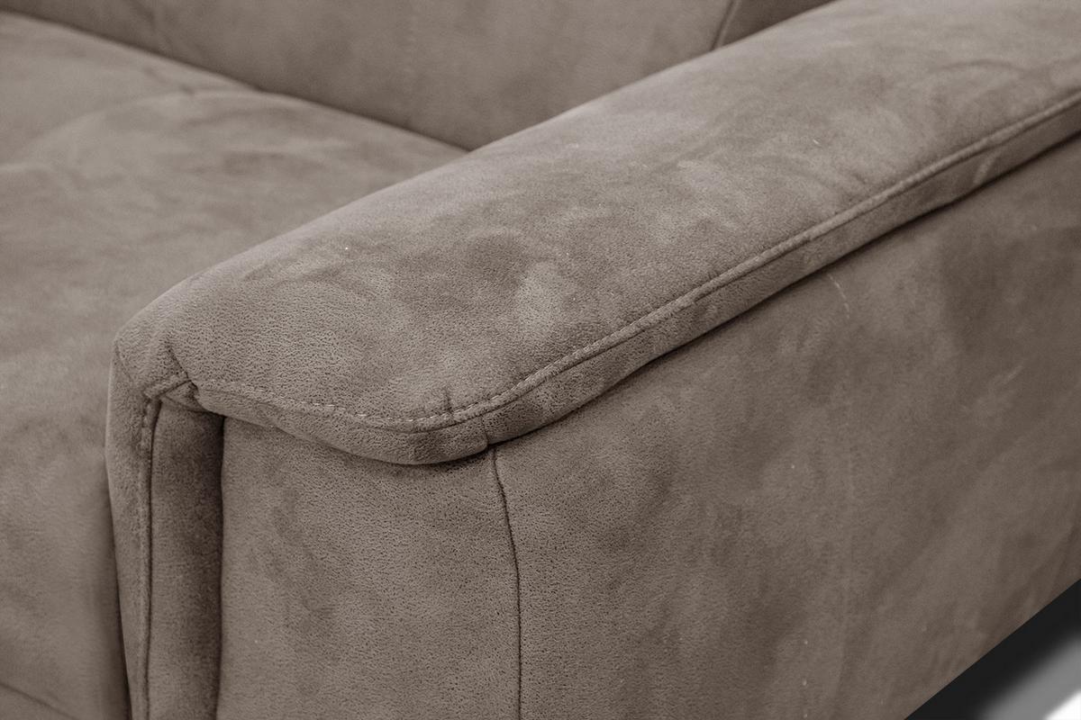ECKSOFA FIERO 4-Sitzer, beige - Beige/Schwarz, Holzwerkstoff/Textil (158/269cm) - Wozimo