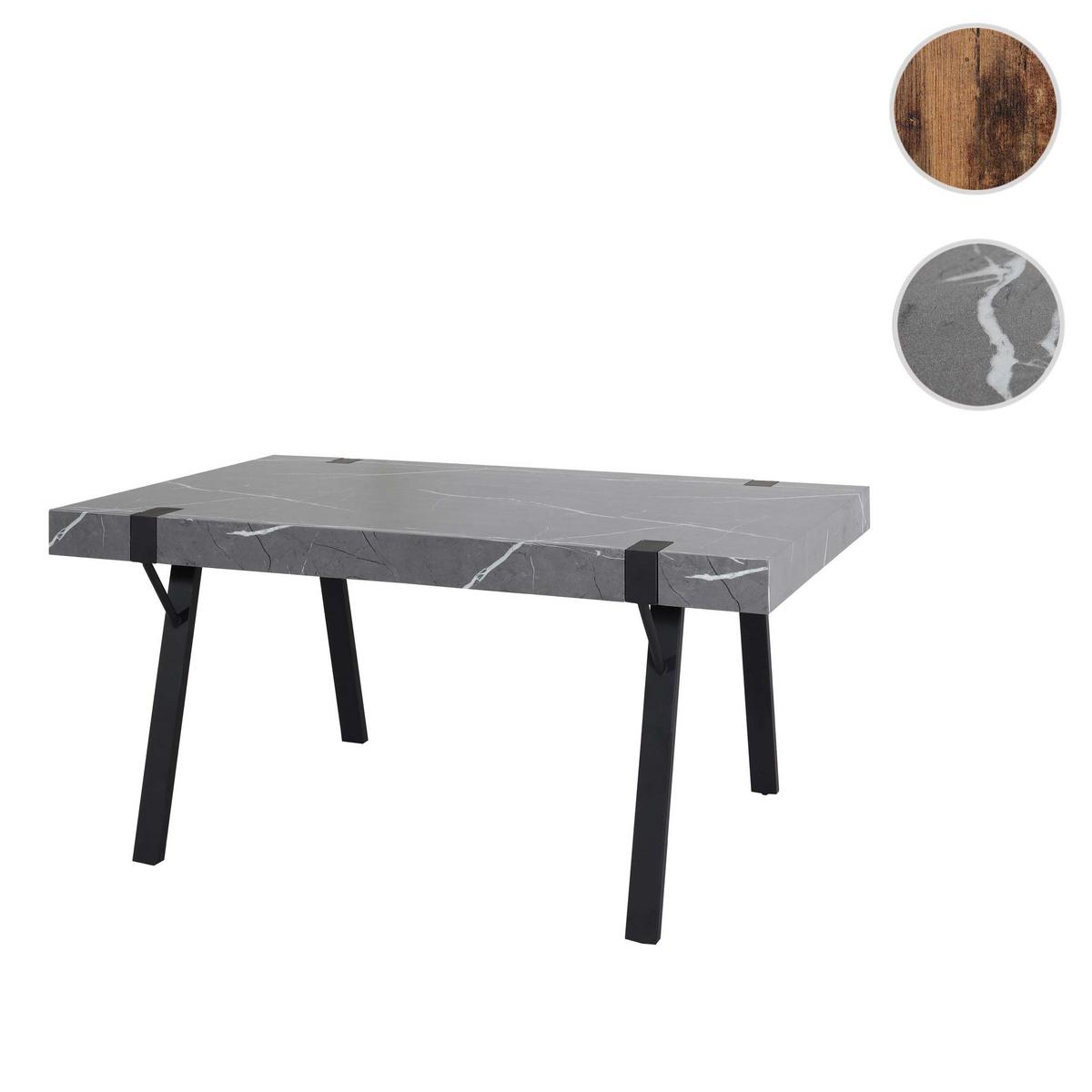 ESSTISCH Grau - Grau, Holz (90/150/75cm) - MCW