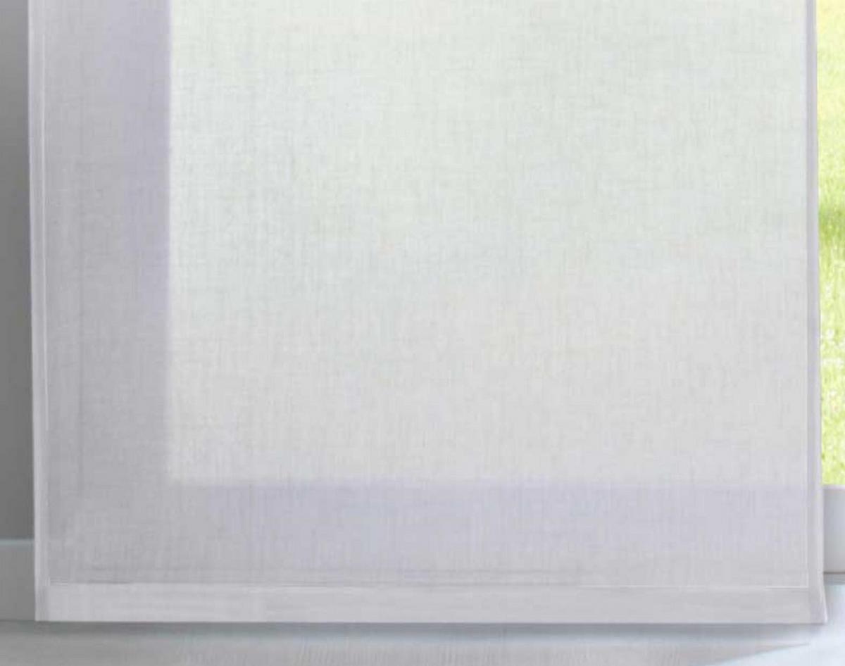 SCHIEBEGARDINE 2ER SET »Nizza« HxB 245x60 cm Weiß - Weiß, Textil (60/245cm) - Gardinenbox