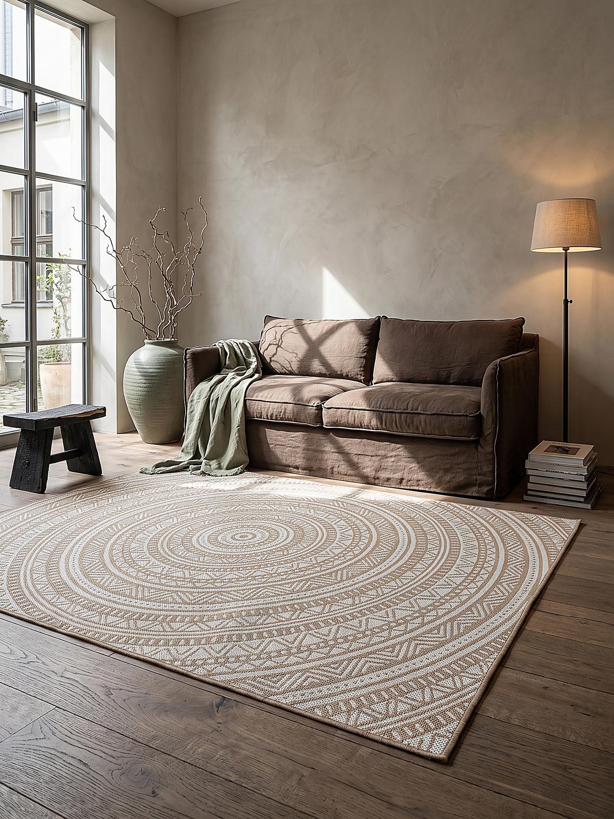 TEPPICHLÄUFER Orientalisch BORNO Polypropylen Natur 80 x 200 cm - Beige, Textil (80/200cm) - KADIMA DESIGN