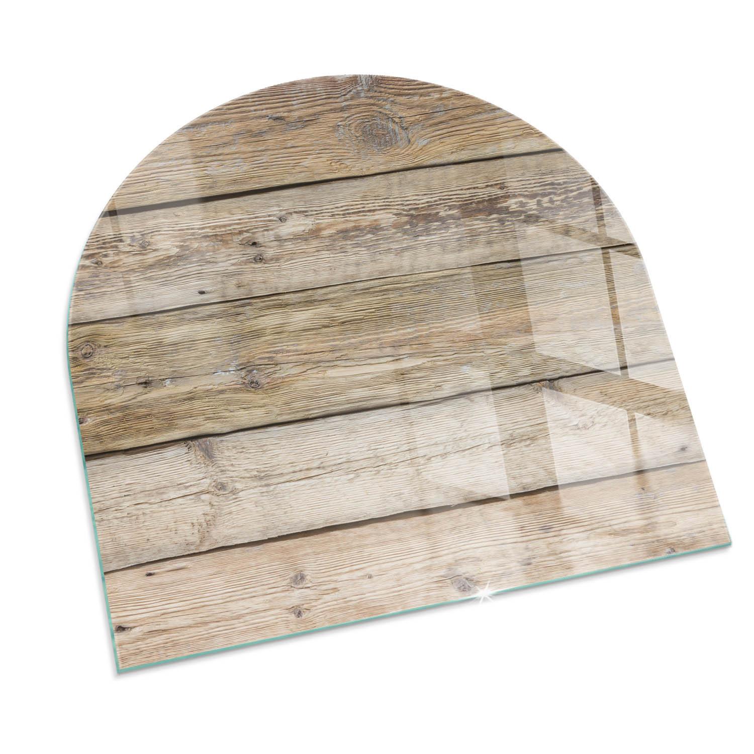 GLASPLATTE für Kamin 100x100 cm - Beige, Glas (100/100/0.4cm) - TULUP