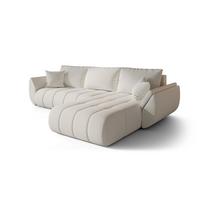 ECKSOFA Misato In Wind - Weiß, Holzwerkstoff/Textil (280/175cm) - Fun Möbel