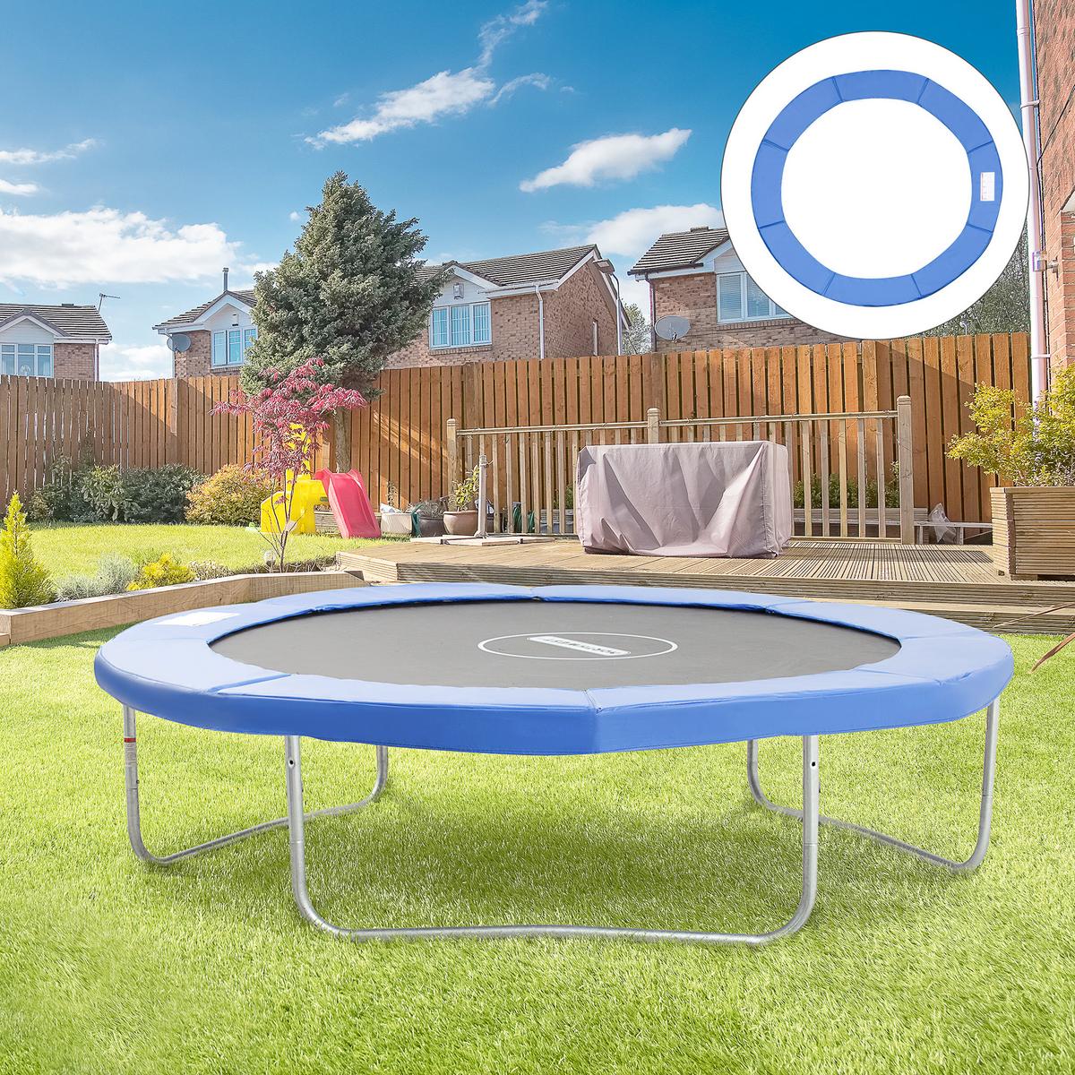 RANDABDECKUNG, PE, Blau, Ø305 cm - Blau, Kunststoff (305/305cm) - HOMCOM