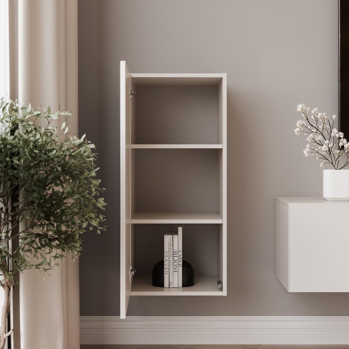 HÄNGESCHRANK ANGEL LINE 40/40/90 cm Kaschmir - Kaschmir, Holzwerkstoff (40/90/40cm) - Idohome