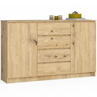KOMMODE Eiche Artisan 99/160/40 - Eiche Artisan, Holzwerkstoff (160/99/40cm) - RAUMHIRSCH FURNITURE