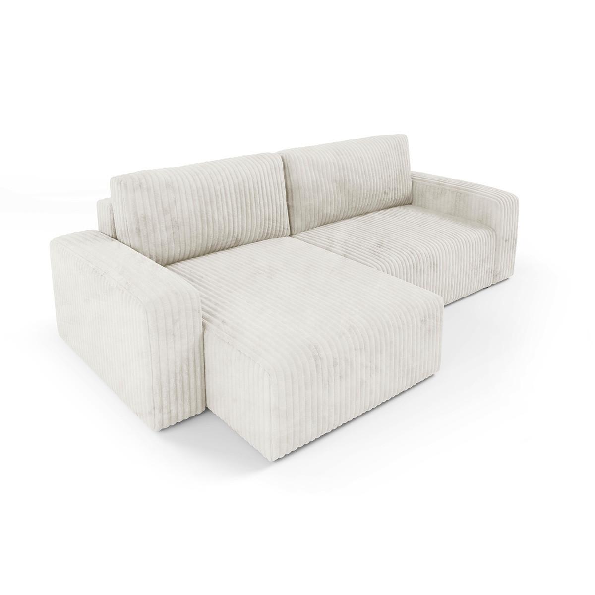 ECKSOFA Angela 3 Sitzplätze Weiß - Weiß, Holz (252/149cm) - Petits-meubles