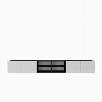 LOWBOARD CAVA 300/41/40 cm, Hängender TV-Schrank Anthrazit / Weiß - Anthrazit/Weiß, Holzwerkstoff (300/41/40cm) - MASSENO