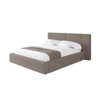POLSTERBETT mit Bettkasten und Lattenrost, Bett mit Matratze H3/H4 - TEVO 140x200 Braun - Braun, Holzwerkstoff/Textil (140/200cm) - ALTDECOR