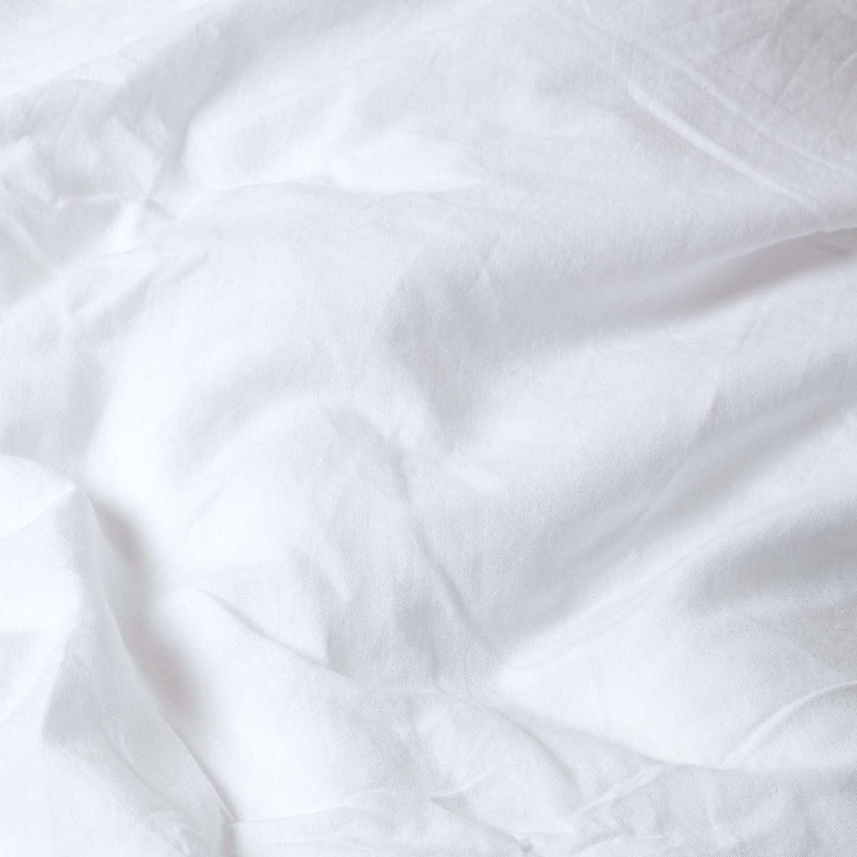 LEINEN-BETTLAKEN ohne Gummizug aus 60% Leinen & 40% Baumwolle - Weiß, Textil (275/275cm) - Homescapes
