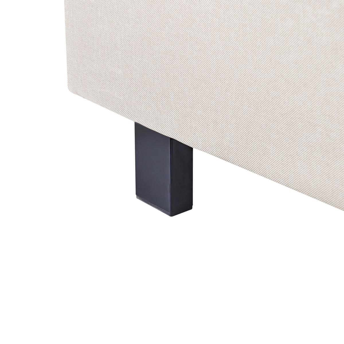 BETT mit Lattenrost 120/200 cm Stoff Beige Albi - Beige, Textil (120/200cm) - Beliani