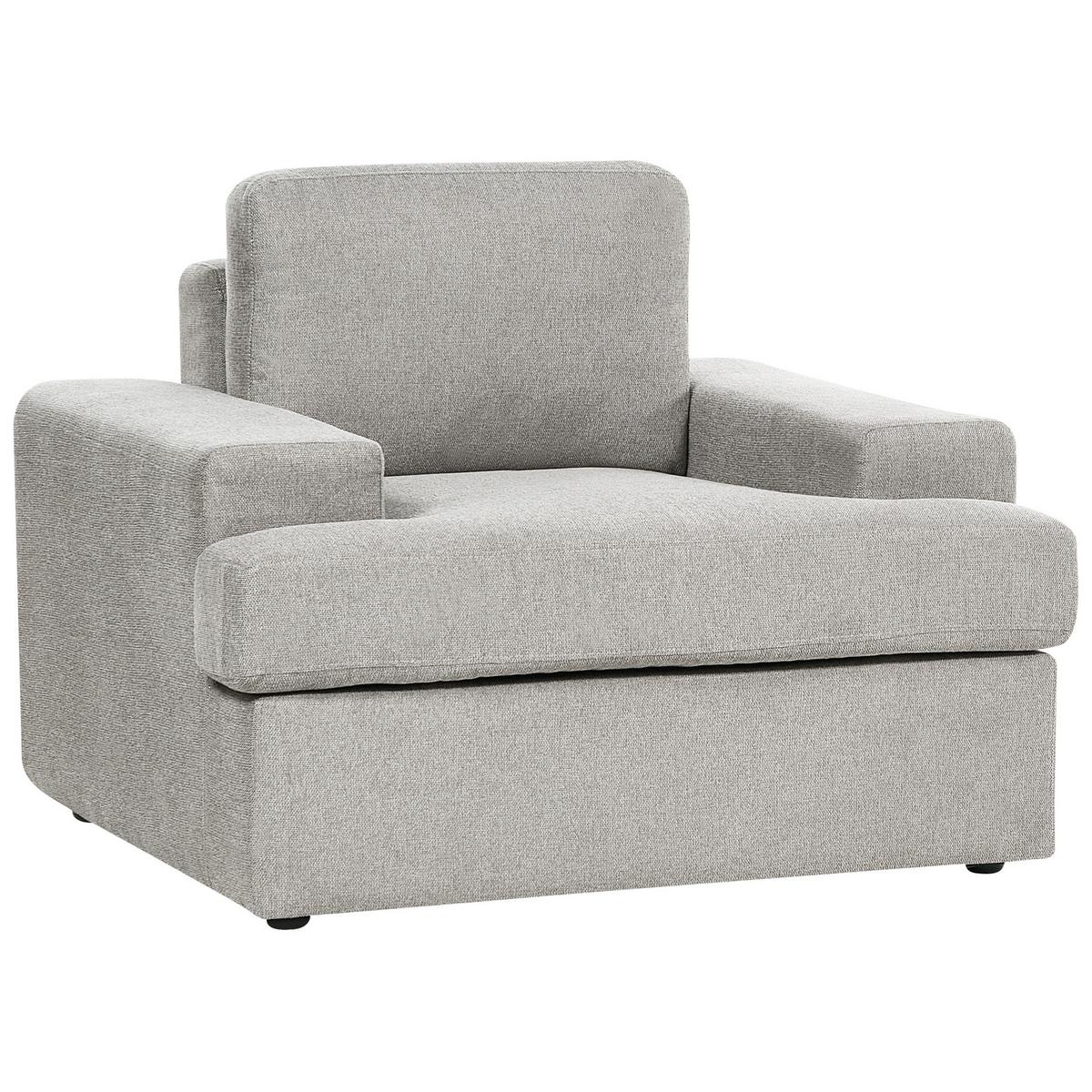 SESSEL 2er-Set hellgrau Alla - Grau, Textil (108/85/103cm) - Beliani