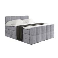 BOXSPRINGBETT mit Matratze und Lattenrost - LIRO-Z KING-180x200 - Grau Monolith - Grau, Holzwerkstoff (180/200cm) - ALTDECOR