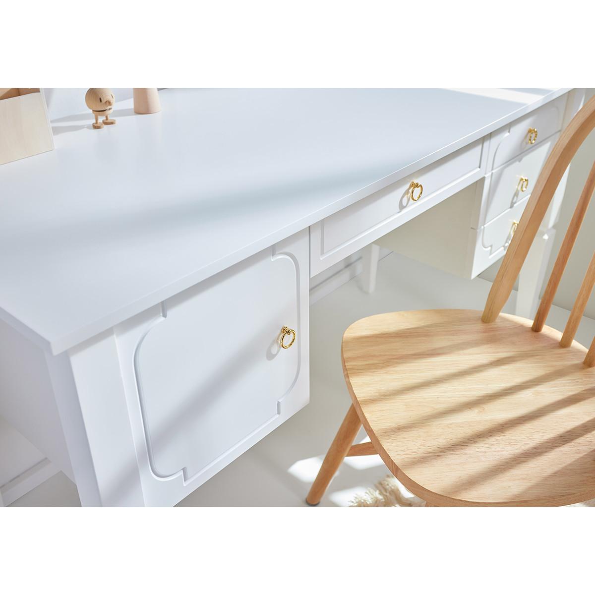 SCHREIBTISCH Royal Weiß - Weiß, Holzwerkstoff (132/60/78cm) - Petits-meubles