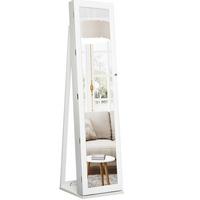 SCHMUCKSCHRANK 157cm Weiß - Weiß, Holz (38/157/37cm) - COSTWAY