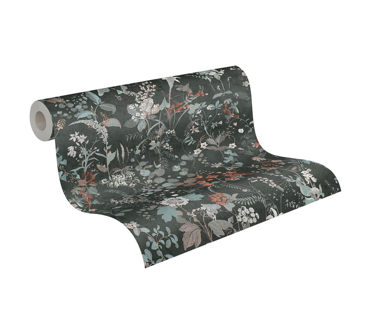VLIESTAPETE Schwarz 53/1005 cm - Schwarz, Textil (53/1cm) - KUNSTLOFT
