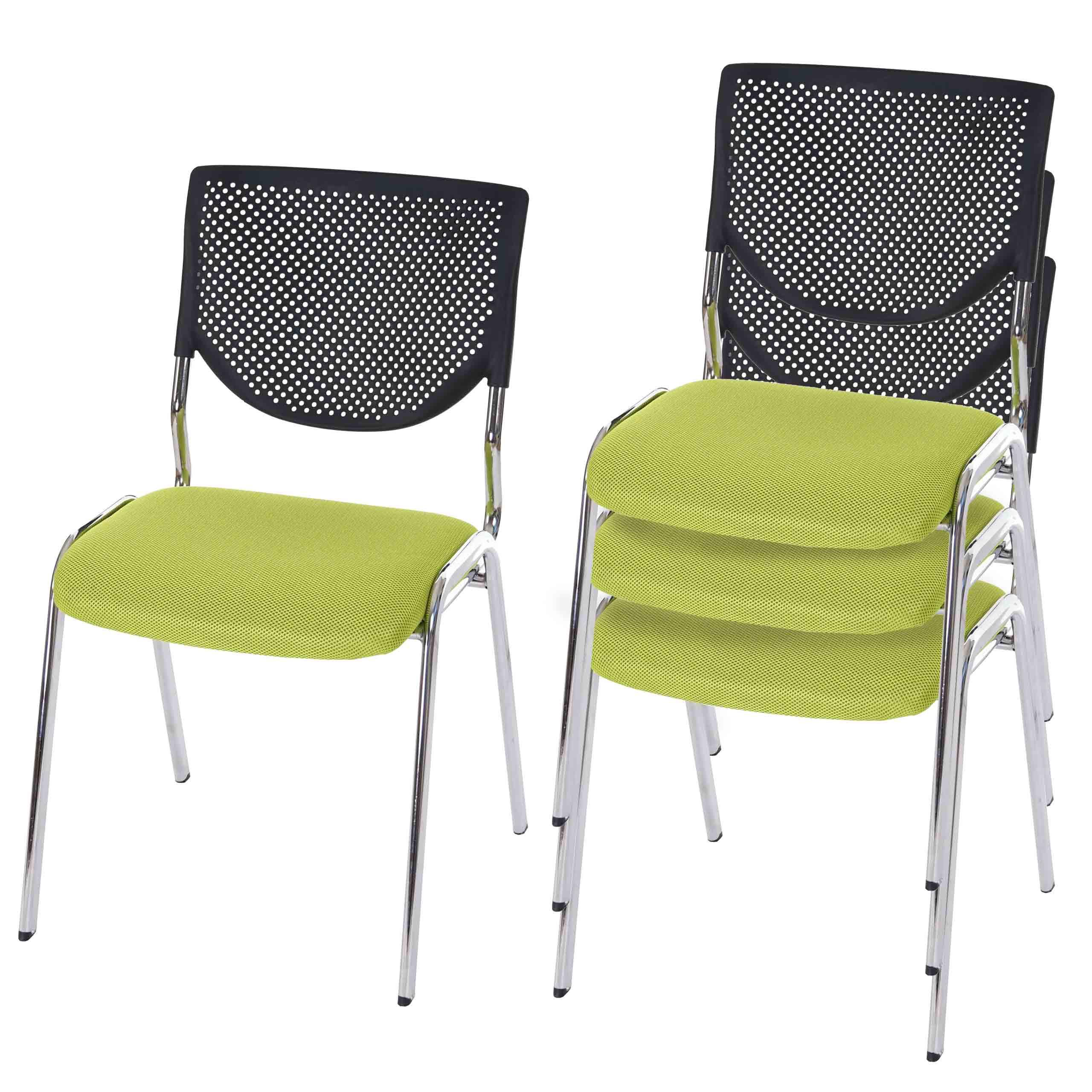 BESUCHERSTUHL Green 4er-Set - Grün, Textil (49/83/58cm) - MCW