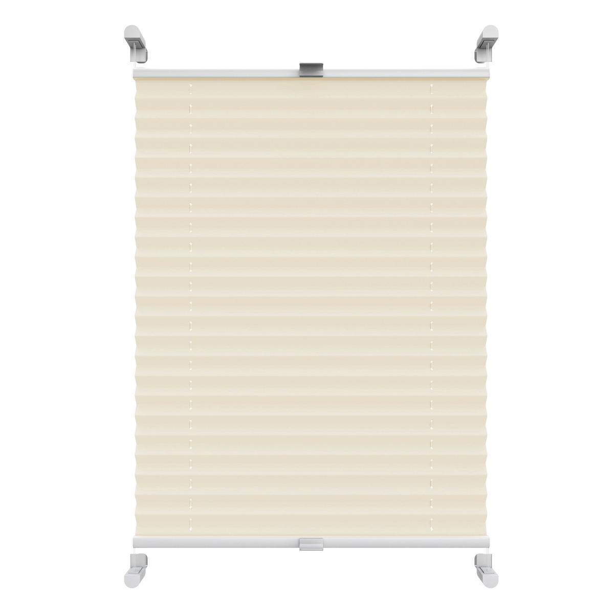 PLISSEE Thermo Basic 75 x 210cm Klemmfix ohne Bohren - Beige, Textil (75/210/210cm) - Deco-Raum