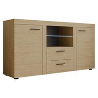 KOMMODE Rumba mit LED Beleuchtung - Eichefarben, Holzwerkstoff (156/82/40cm) - MIRJAN24