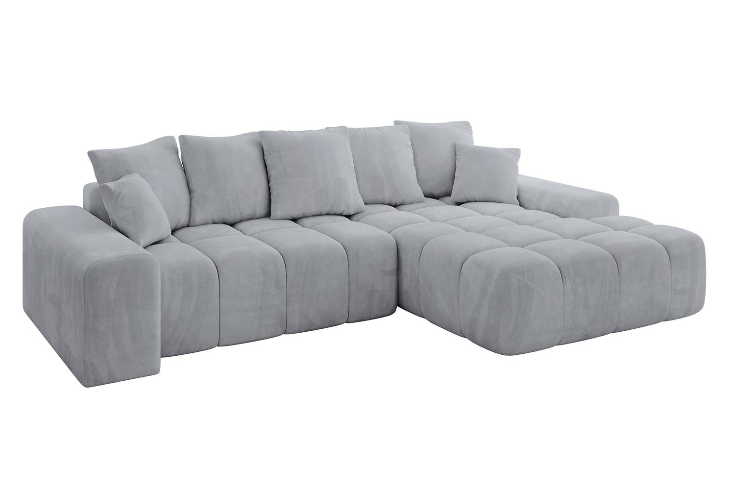 ECKSOFA Ottomane Rechts ENSI-L - 267x164x69 cm Titanfarben - Titanfarben, Holzwerkstoff/Kunststoff (164/267cm) - ALTDECOR