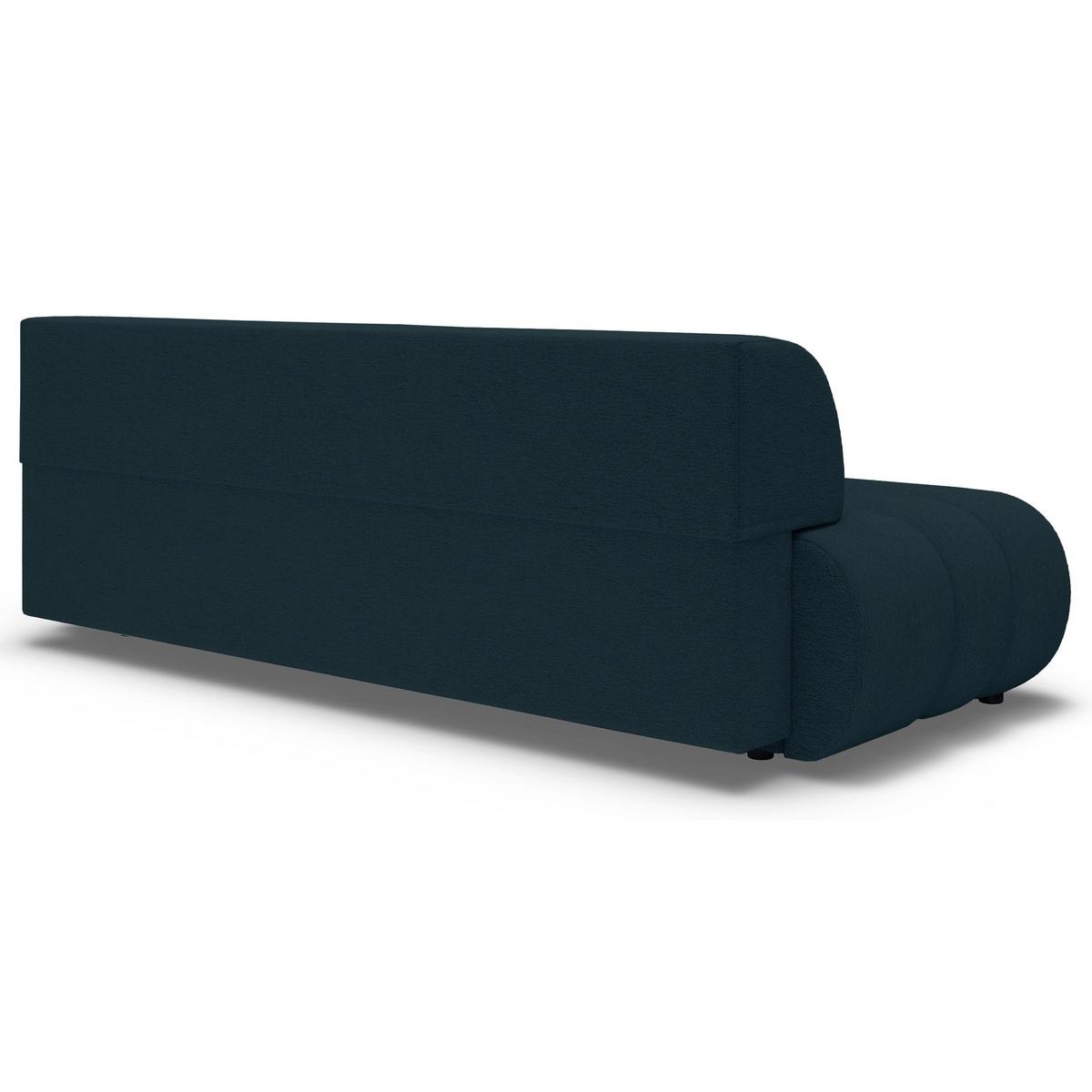 SCHLAFSOFA Arione 214 cm - Blau/Schwarz, Kunststoff/Textil (214/74/104cm) - Selsey