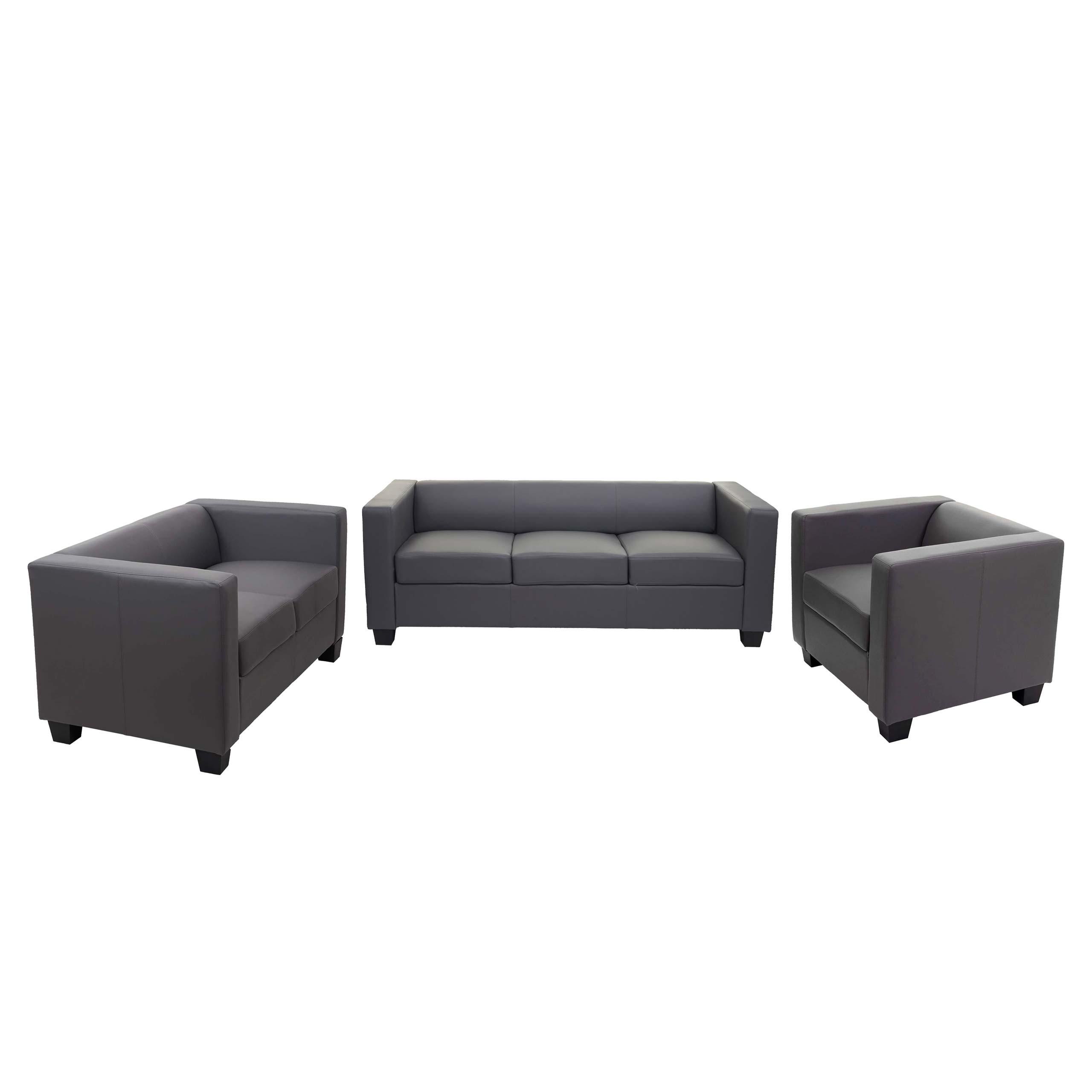 SOFAGARNITUR Grau 3er-Set - Grau, Textil (400/70/300cm) - MCW