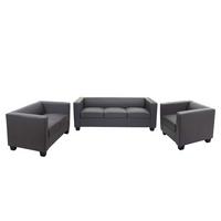 SOFAGARNITUR Grau 3er-Set - Grau, Textil (400/70/300cm) - MCW