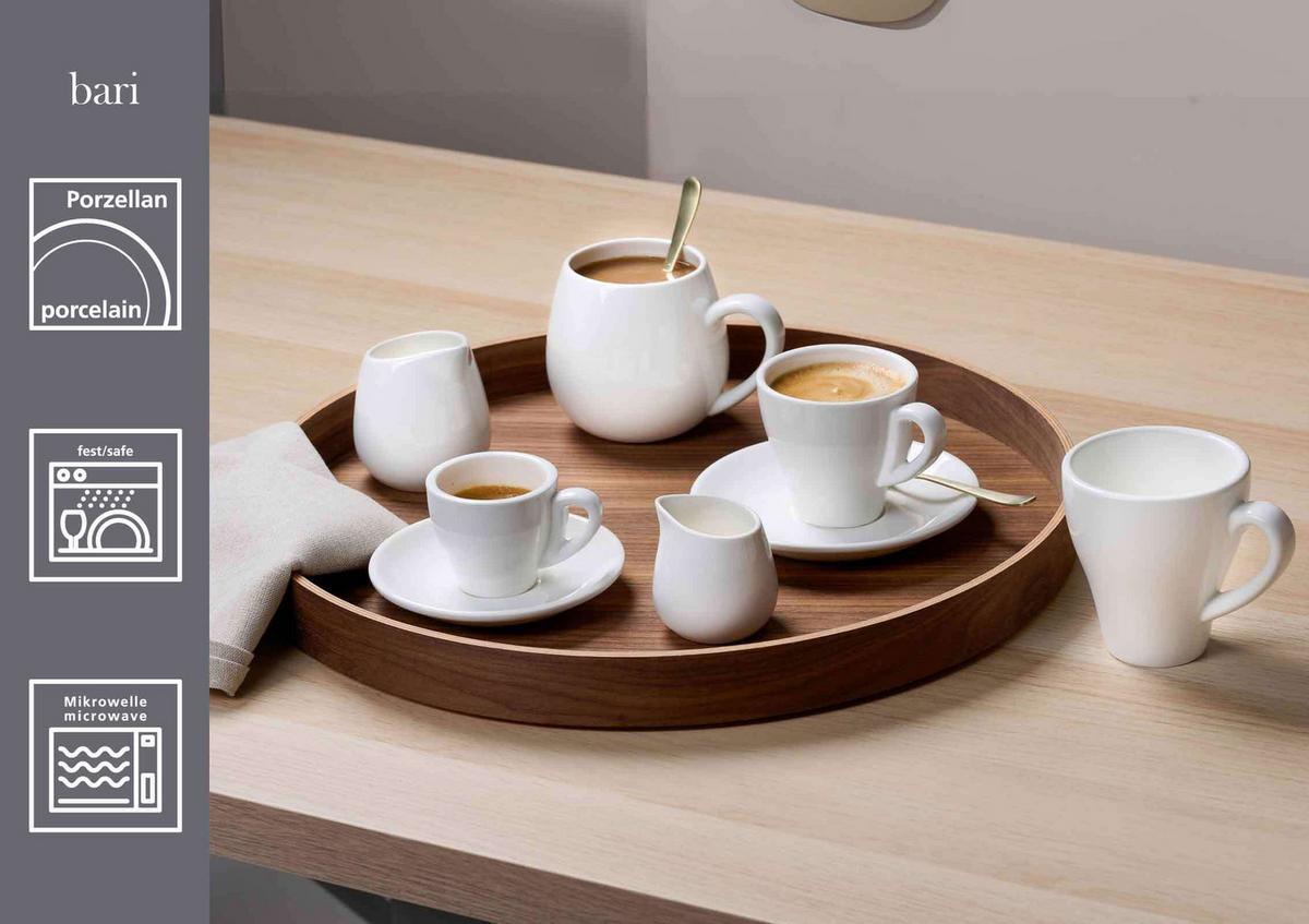 KAFFEEUNTERTASSEN Bari weiß ø 14,5 cm 6er Set - Weiß, Keramik (14.5cm) - Ritzenhoff Breker