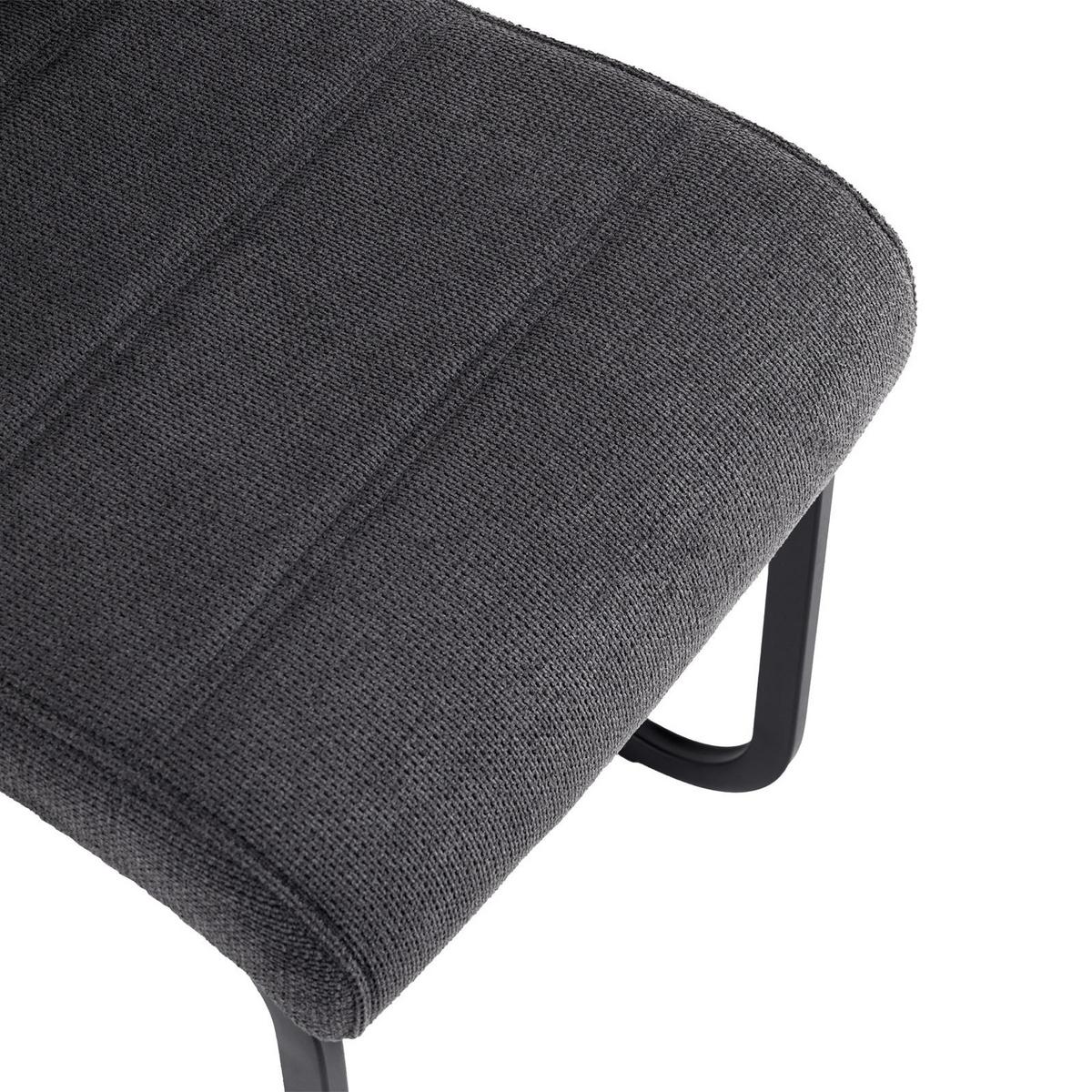 SCHWINGSTUHL LETTICIA 4ER-SET - Anthrazit, Textil (44/97/59cm) - IDIMEX