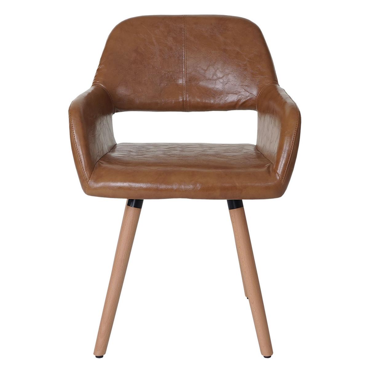 ESSZIMMERSTUHL Braun 6er-Set - Braun, Textil (56/78/57cm) - MCW