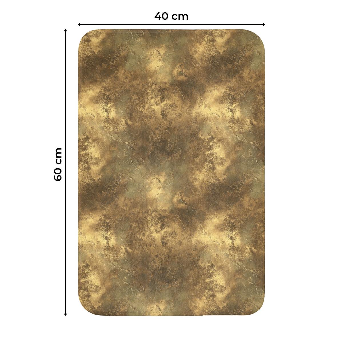 WC-VORLEGER Antik - Metallic-Look - Gold WC Teppich 40x60 cm - Goldfarben, Textil (40/1cm) - OnlyWow